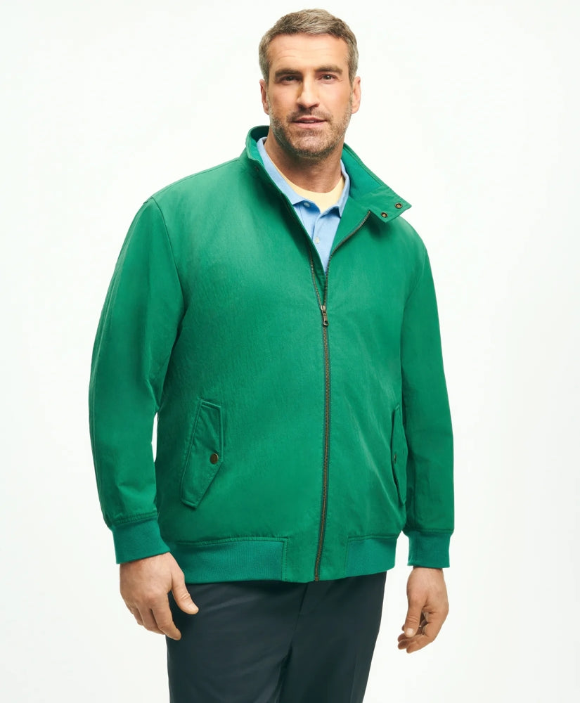 Men Big & Tall Bomber Jacket in Cotton Blend - Brooks Brothers US