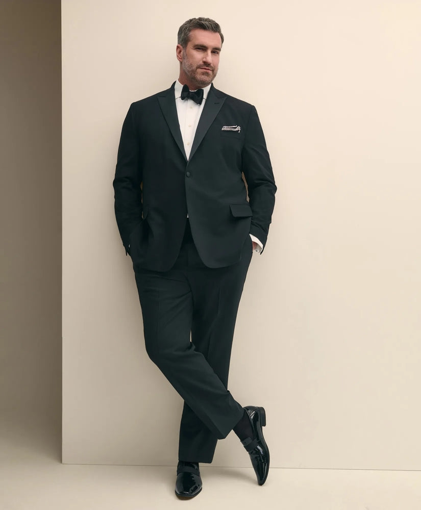 Tailored Big & Tall Brooks Brothers Explorer Collection Wool Tuxedo Pants - Brooks Brothers sale