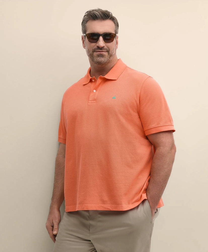 Sale Big & Tall Cotton Pique Polo Shirt - Brooks Brothers On sale