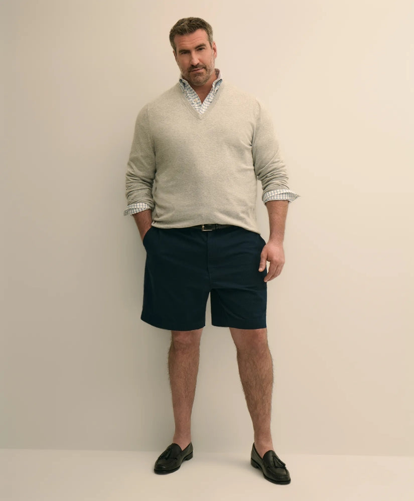 Men Big & Tall Cotton Seersucker Shorts - Brooks Brothers Outlet