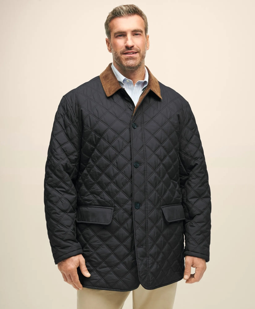 Sale Big & Tall Paddock Diamond Quilted Coat - Brooks Brothers Online