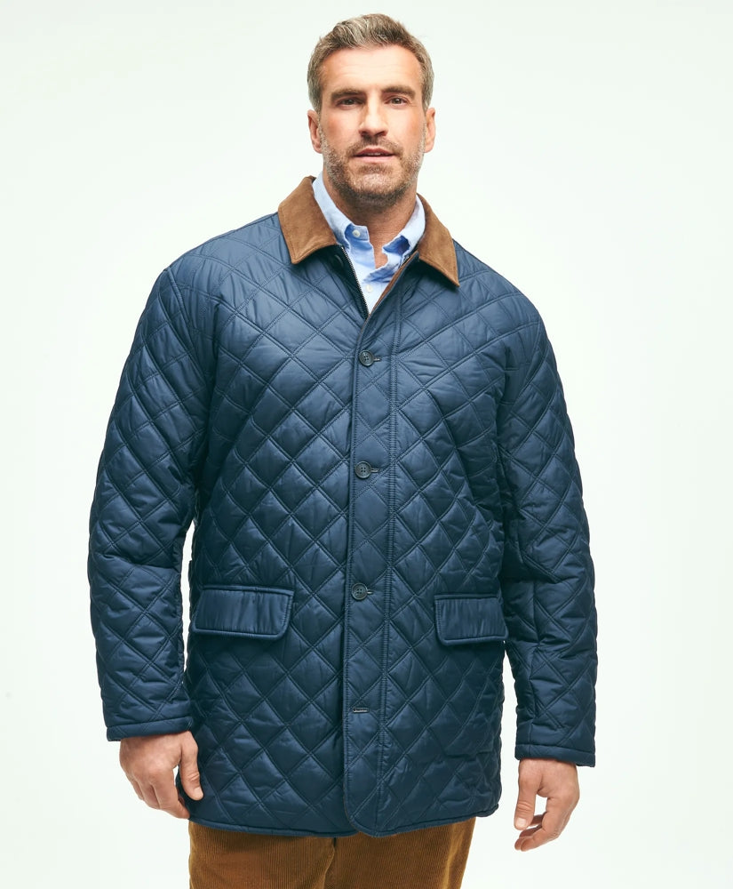 Sale Big & Tall Paddock Diamond Quilted Coat - Brooks Brothers Online