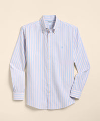 Men Big & Tall Stretch Cotton Non-Iron Oxford Polo Button Down, Stripe Sport Shirt - Brooks Brothers US