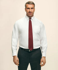 Shirts Big & Tall Stretch Dress Shirt, Non-Iron Pinpoint Spread Collar - Brooks Brothers Gift
