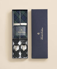 Men Black Watch Tartan Suspenders - Brooks Brothers On sale