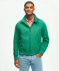 Men Bomber Jacket in Cotton Blend - Brooks Brothers