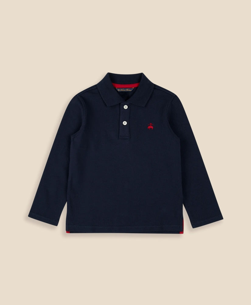 Boys Boys Cotton-Blend Pique Polo Shirt - Brooks Brothers Outlet