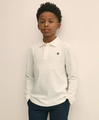 Boys Boys Cotton-Blend Pique Polo Shirt - Brooks Brothers Outlet