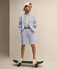 Boys Boys Junior Stretch Cotton Seersucker Suit Jacket - Brooks Brothers