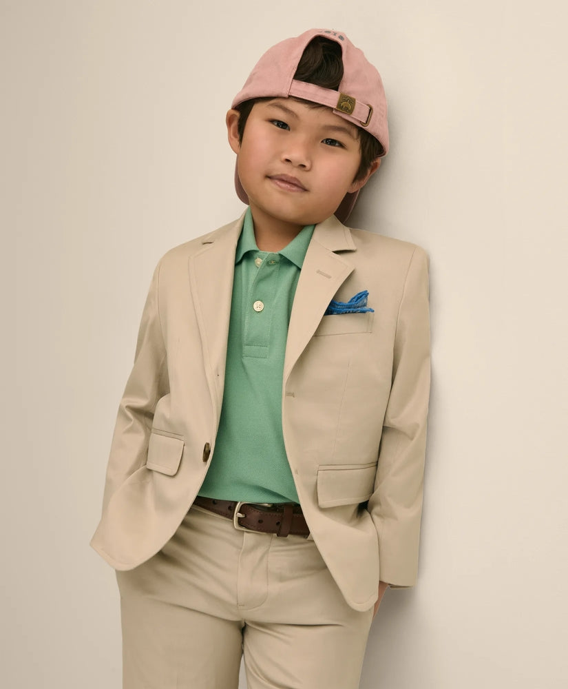 Boys Boys Junior Stretch Cotton Suit Jacket - Brooks Brothers Outlet