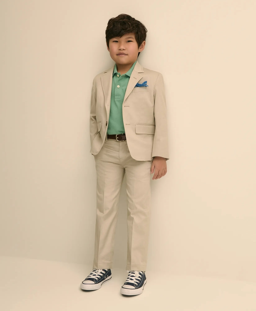 Boys Boys Junior Stretch Cotton Suit Pants - Brooks Brothers Outlet