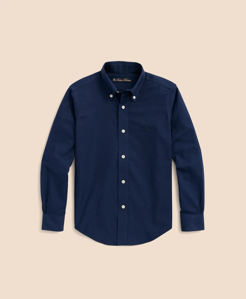 Boys Boys Non-Iron Stretch Cotton Oxford Sport Shirt - Brooks Brothers Gift
