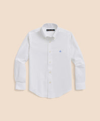 Boys Boys Non-Iron Stretch Cotton Oxford Sport Shirt - Brooks Brothers Gift