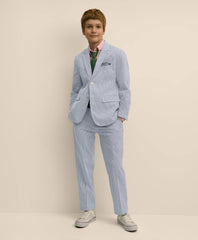 Boys Boys Prep Stretch Cotton Seersucker Suit Pants - Brooks Brothers Gift