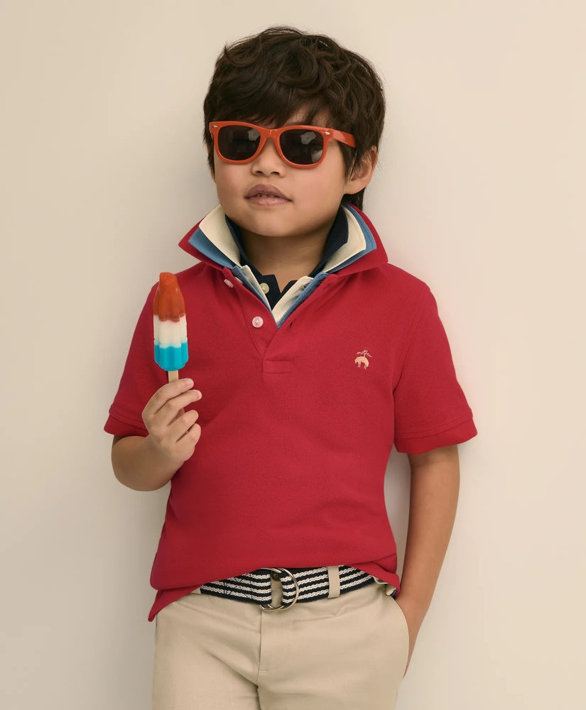 Boys Boys Short-Sleeve Pique Polo - Brooks Brothers Near me