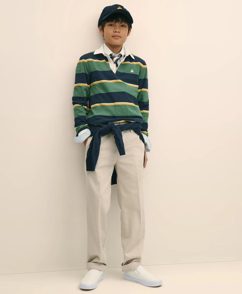 Boys Boys Stretch Cotton Twill Advantage Chino - Brooks Brothers Online