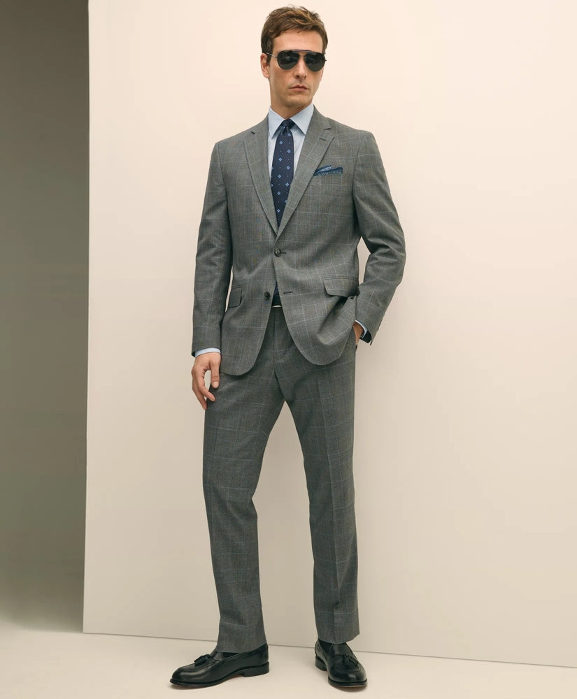 Sale Brooks Brothers Explorer Collection Classic Fit Wool Check Suit Pants - Brooks Brothers Outlet