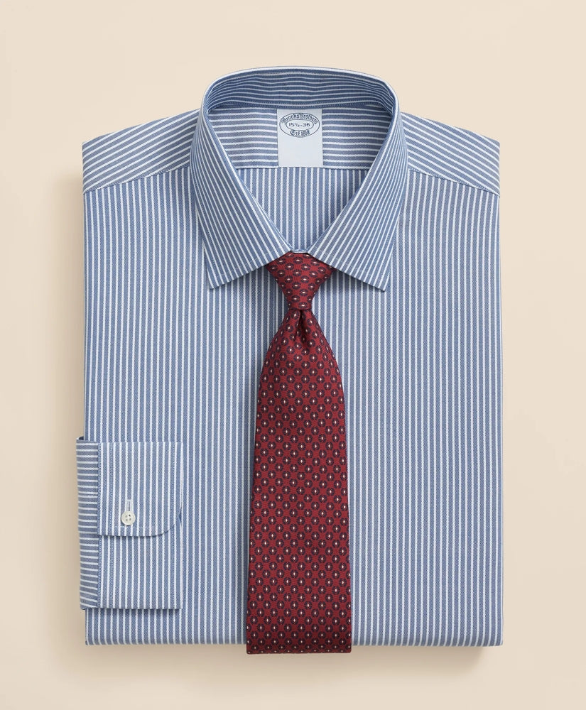 Men Brooks Brothers Explorer Collection Non-Iron Twill Ainley Collar Ground Stripe, Dress Shirt - Brooks Brothers Discount