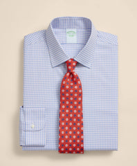Men Brooks Brothers Explorer Collection Non-Iron Twill Ainsley Collar, Mini-Check Dress Shirt - Brooks Brothers US