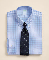 Men Brooks Brothers Explorer Collection Non-Iron Twill Button-Down Collar, Check Dress Shirt - Brooks Brothers Outlet