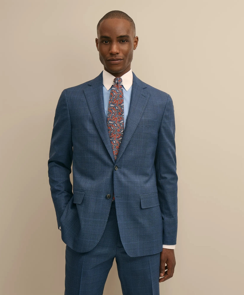Men Brooks Brothers Explorer Collection Slim Fit Wool Overcheck Suit Jacket - Brooks Brothers sale