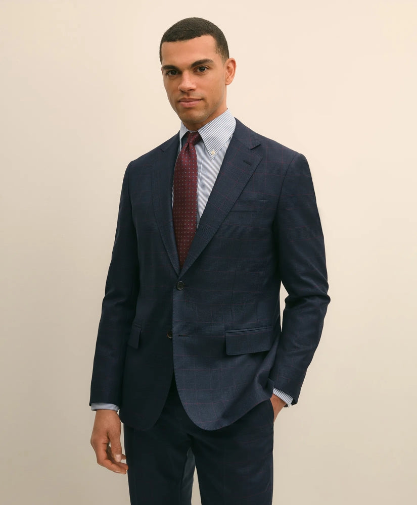 Sale Brooks Brothers Explorer Collection Slim Fit Wool Overcheck Suit Jacket - Brooks Brothers US