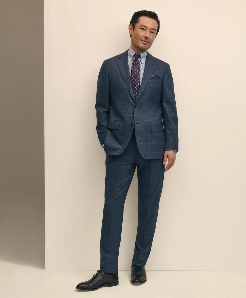 Sale Brooks Brothers Explorer Collection Slim Fit Wool Overcheck Suit Pants - Brooks Brothers Near me