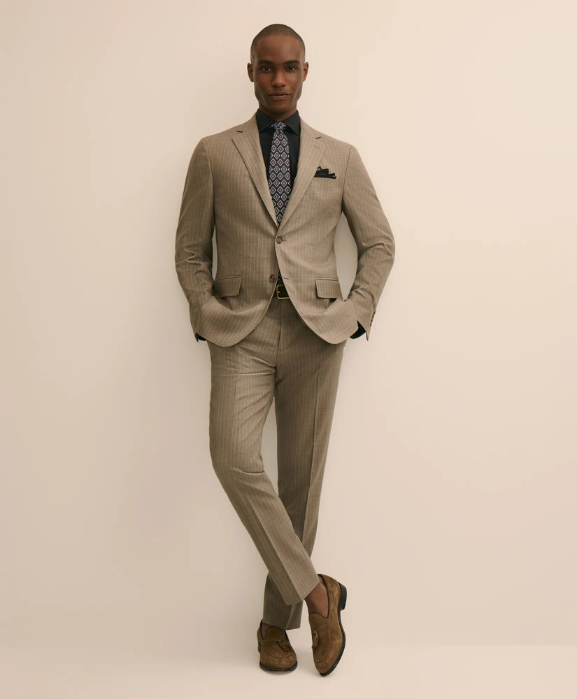 Men Brooks Brothers Explorer Collection Slim Fit Wool Stripe Suit Pants - Brooks Brothers Near me