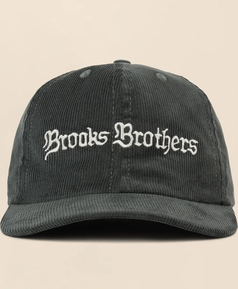Men Brooks Brothers x Brain Dead Cotton, Corduroy & Leather Emblem Baseball Hat - Brooks Brothers For sale