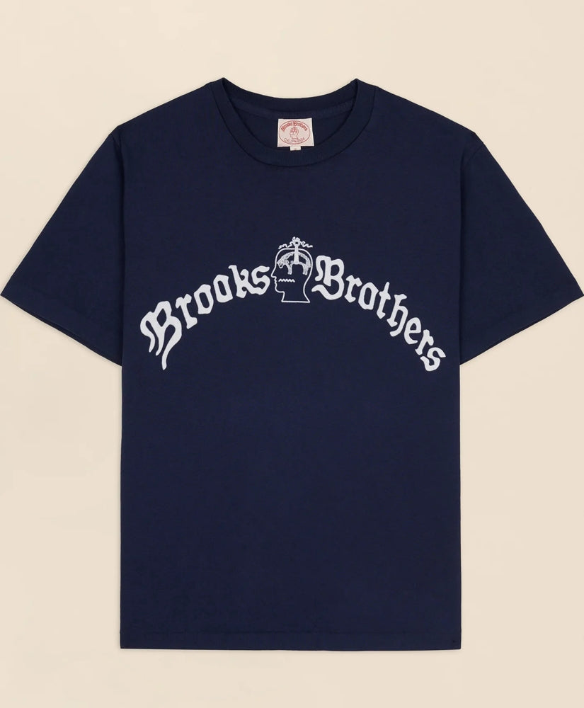 Men Brooks Brothers x Brain Dead Cotton Vintage-Inspired Emblem T-Shirt - Brooks Brothers For sale