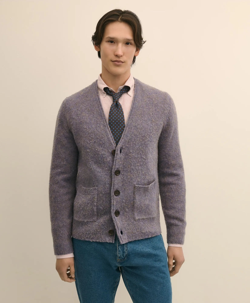 Sale Brushed Wool Cardigan - Brooks Brothers US