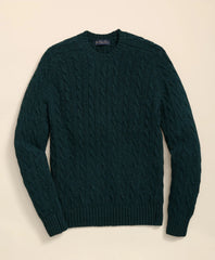 Sale Cable Crewneck Sweater in Shetland Wool - Brooks Brothers On sale