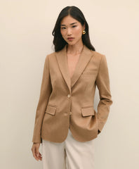 Women Camel Hair Blazer - Brooks Brothers Discount