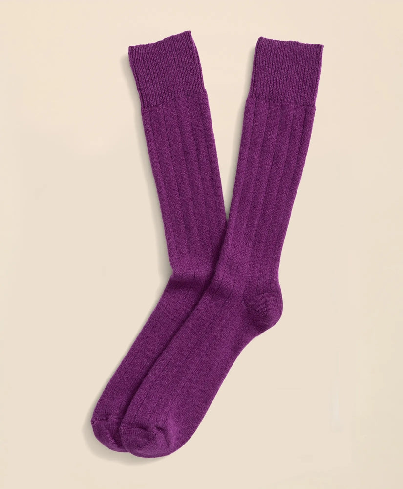 Men Cashmere Crew Socks - Brooks Brothers Online