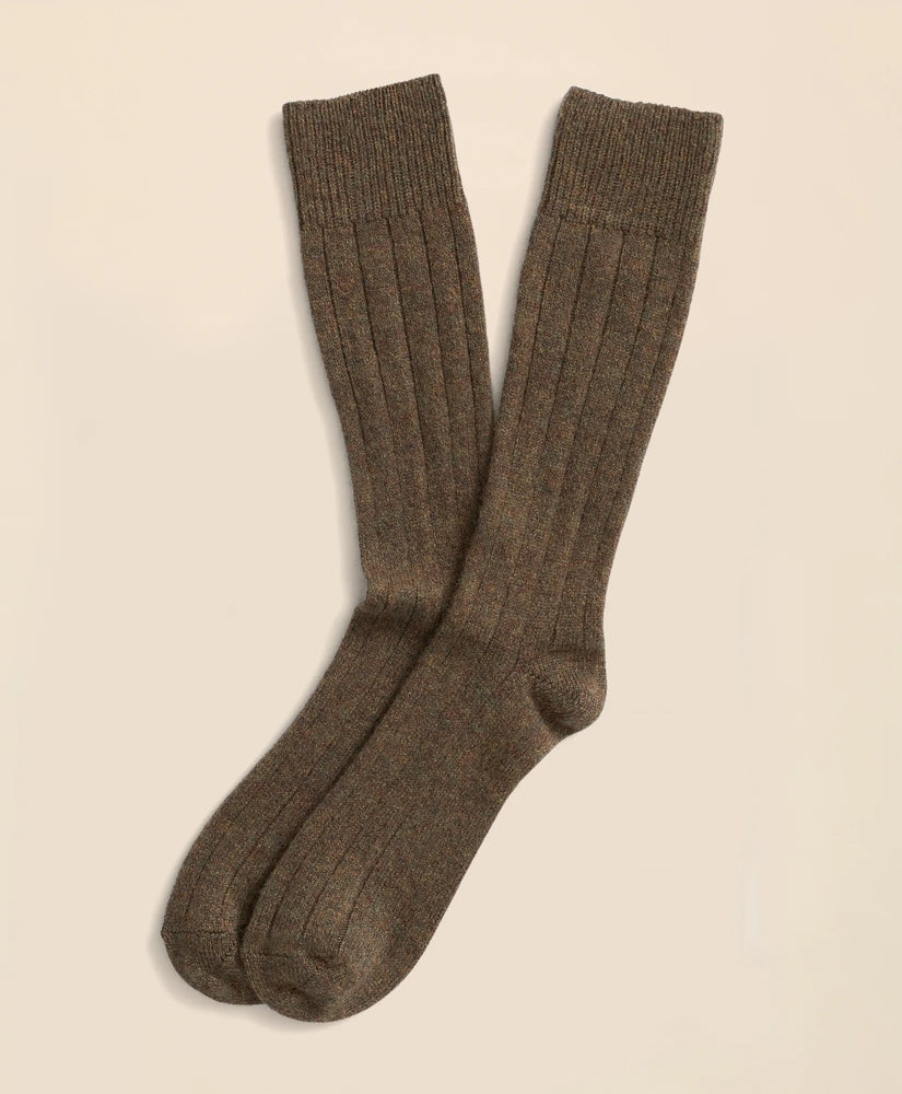 Men Cashmere Crew Socks - Brooks Brothers Online