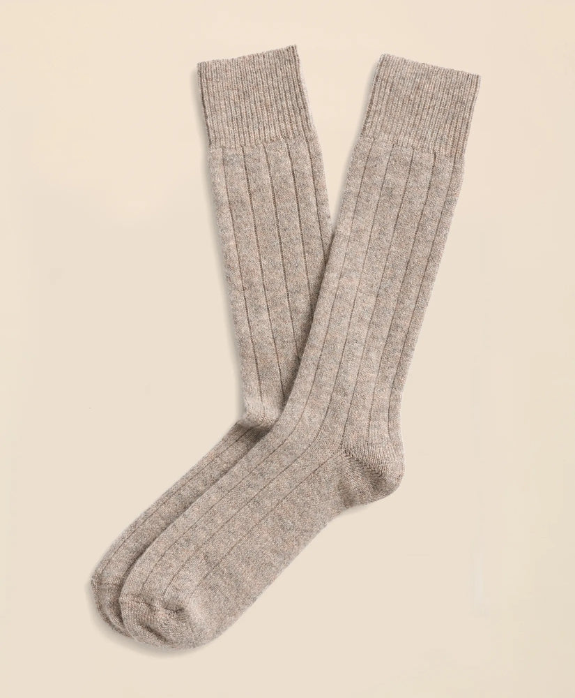 Men Cashmere Crew Socks - Brooks Brothers Online