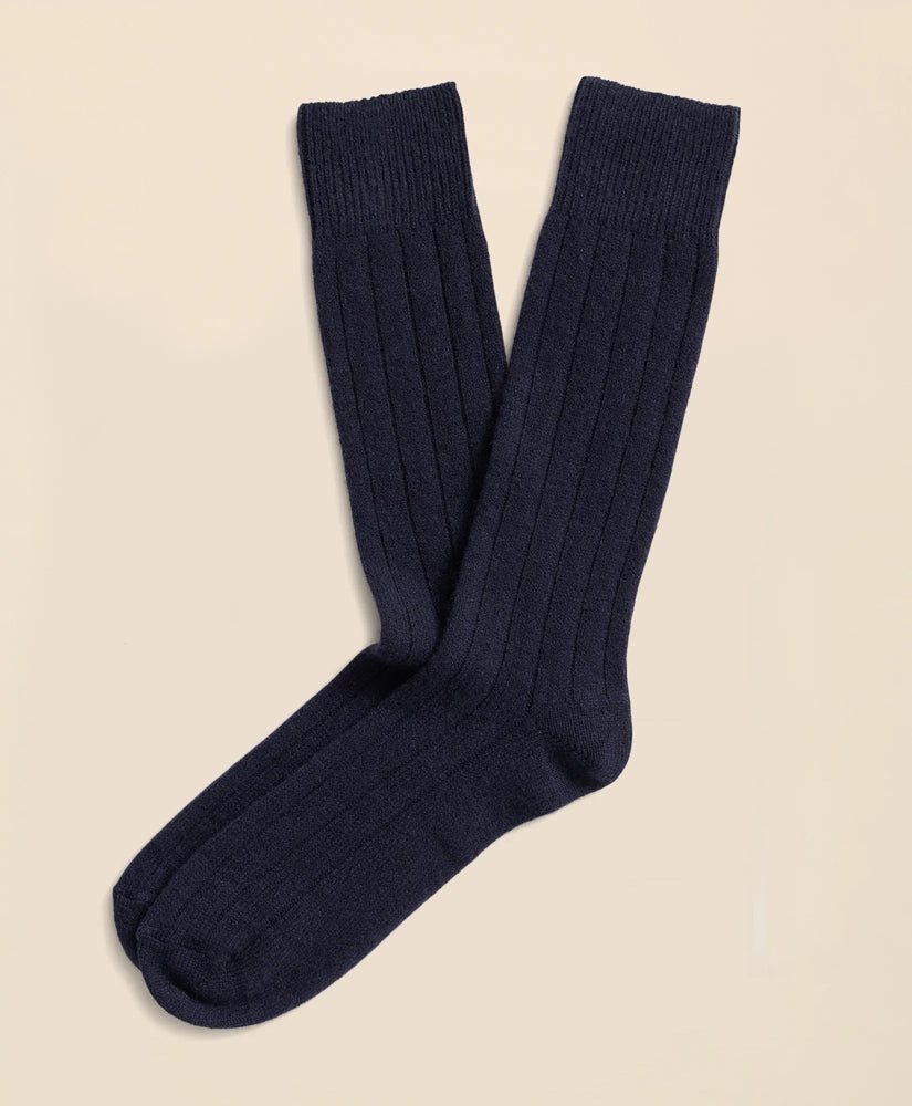 Men Cashmere Crew Socks - Brooks Brothers Online