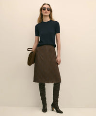 Sale Chiffon Plaid Skirt - Brooks Brothers US