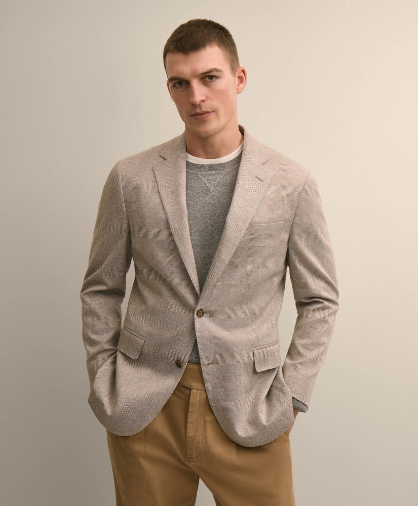 Men Classic Fit Cotton Jacquard Knit Sport Coat - Brooks Brothers US