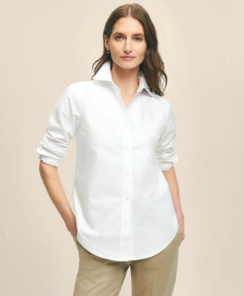 Women Classic-Fit Cotton Oxford Shirt - Brooks Brothers sale