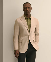 Men Classic Fit Cotton Safari Sport Coat - Brooks Brothers Outlet