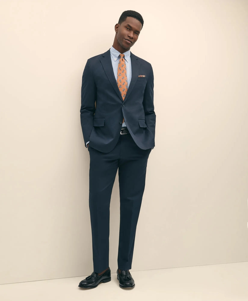 Sale Classic Fit Stretch Cotton Suit Pants - Brooks Brothers US