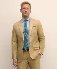 Tailored Classic Fit Stretch Cotton Twill Suit Jacket - Brooks Brothers On sale