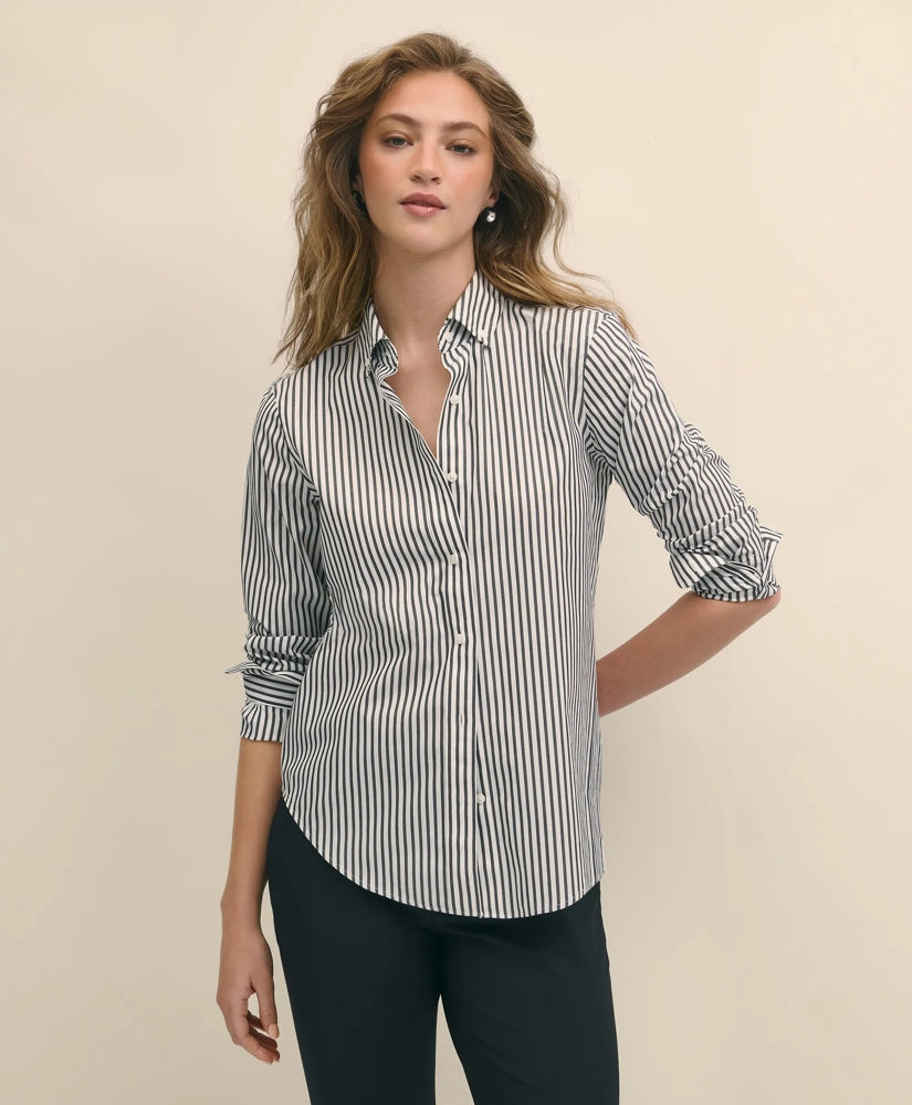Women Classic Fit Stretch Supima - Brooks Brothers Outlet