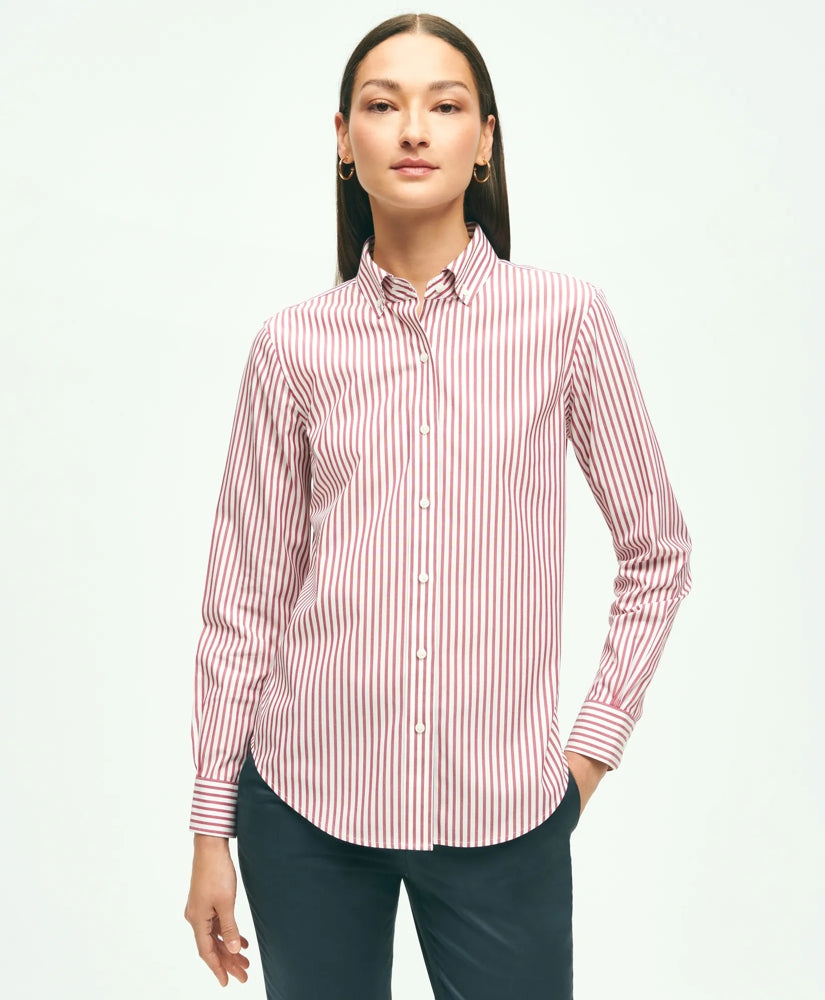 Women Classic Fit Stretch Supima - Brooks Brothers Outlet