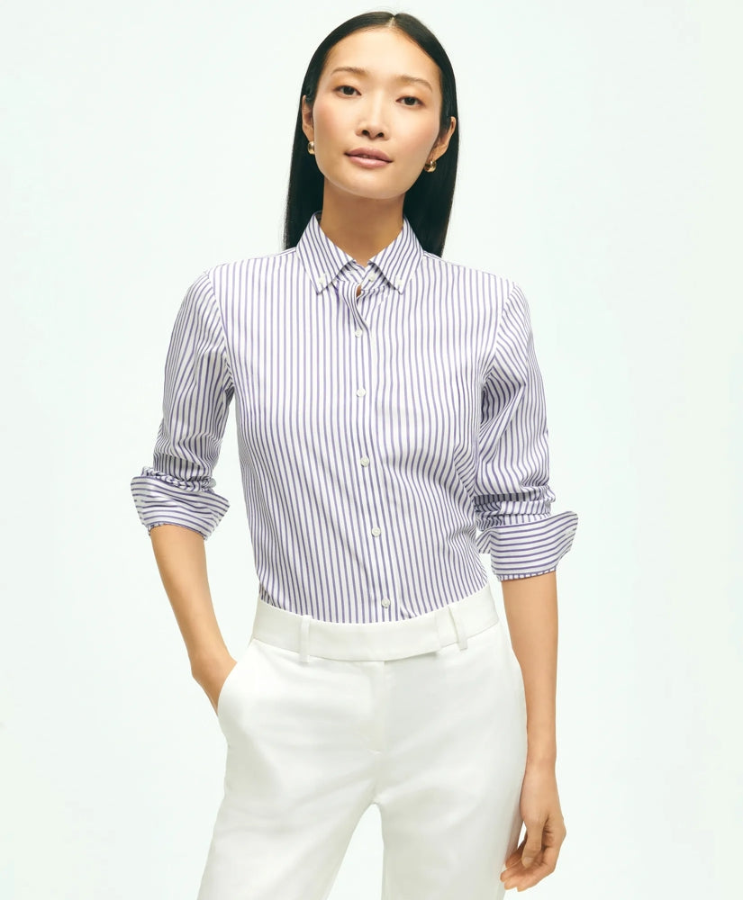 Women Classic Fit Stretch Supima - Brooks Brothers Outlet