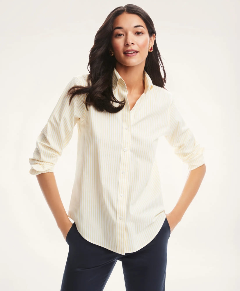 Women Classic Fit Stretch Supima - Brooks Brothers Outlet