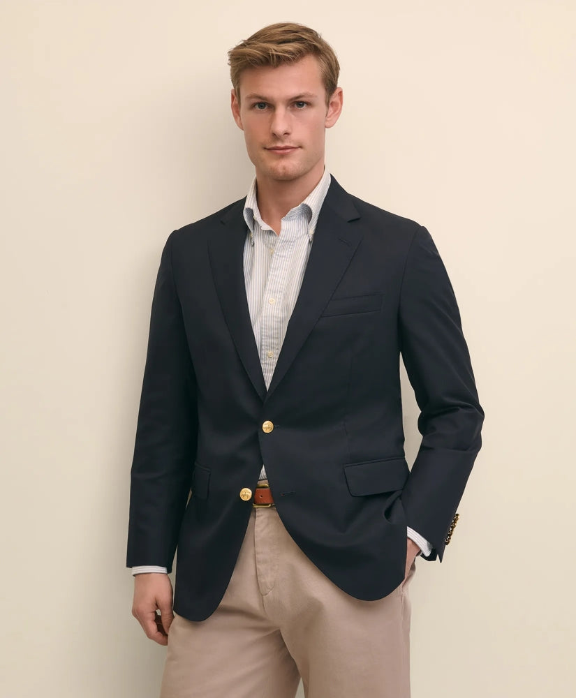 Tailored Classic Fit Wool 1818 Blazer - Brooks Brothers Discount