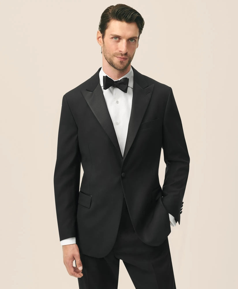 Tailored Classic Fit Wool 1818 Peak Lapel Tuxedo - Brooks Brothers US