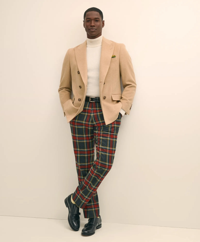 Sale Classic Fit Wool-Blend Tartan Dress Pants - Brooks Brothers Near me